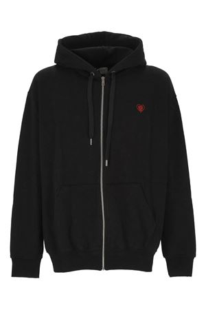 Felpa con cappuccio in cotone nero FAMILY FIRST | HF2501BLACK